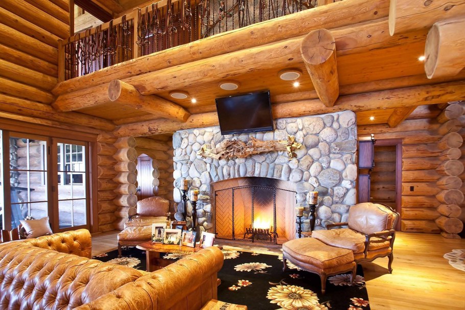 Интерьеры деревянных домов из бревна