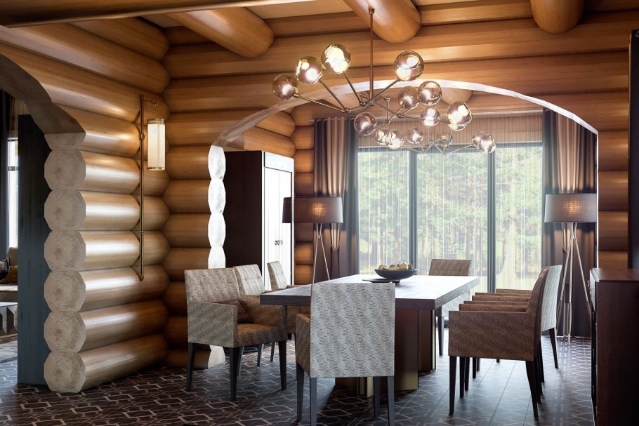 Блок Хаус в интерьере