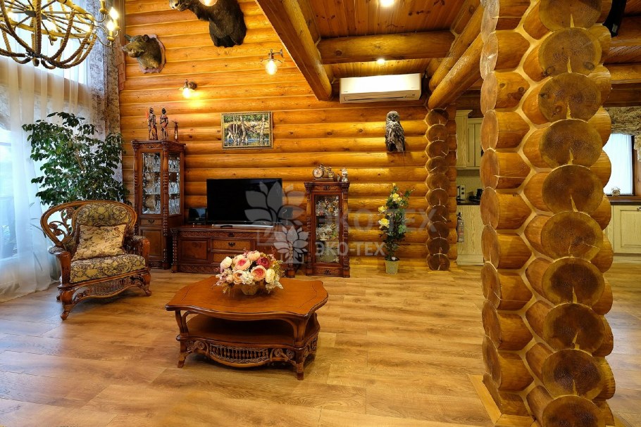 Интерьеры деревянных домов из бревна