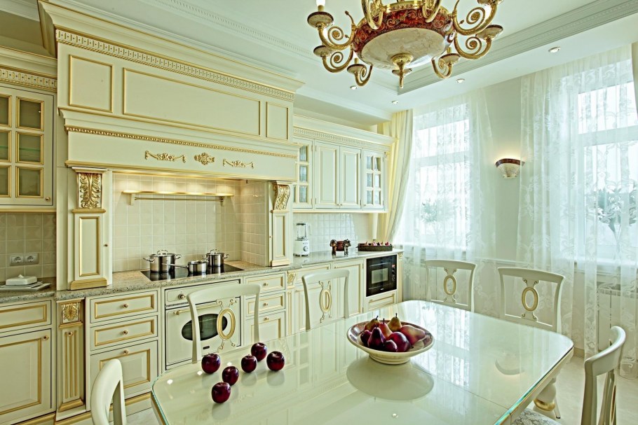 Декор кухни в классическом стиле