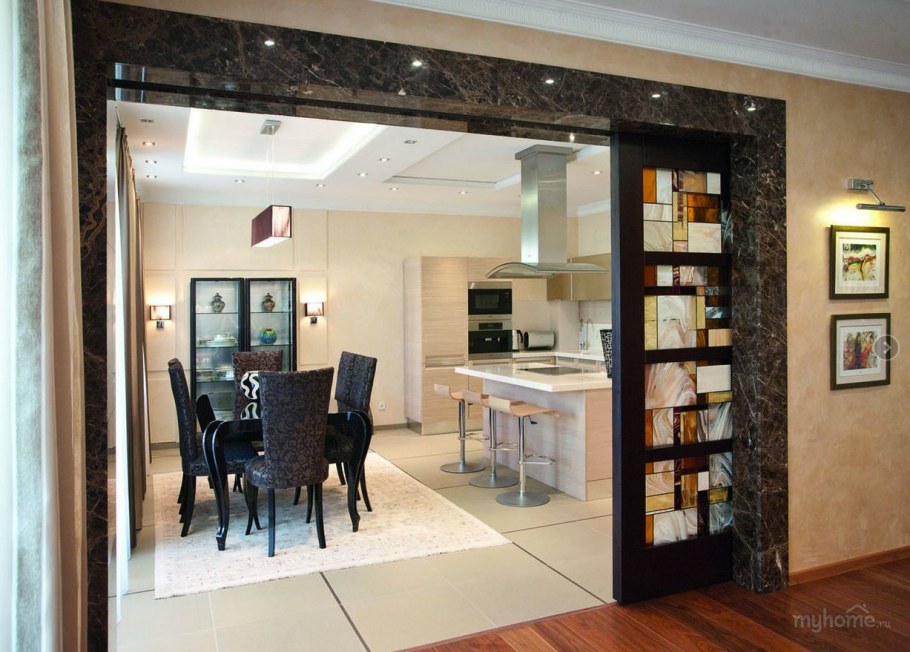 Отделка межкомнатных проемов без дверей