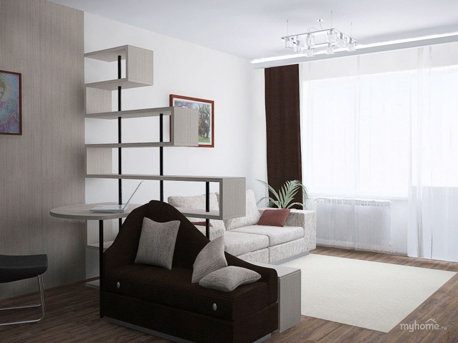 Гостиная спальня с диваном