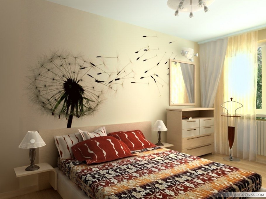 Декор на стену в спальню
