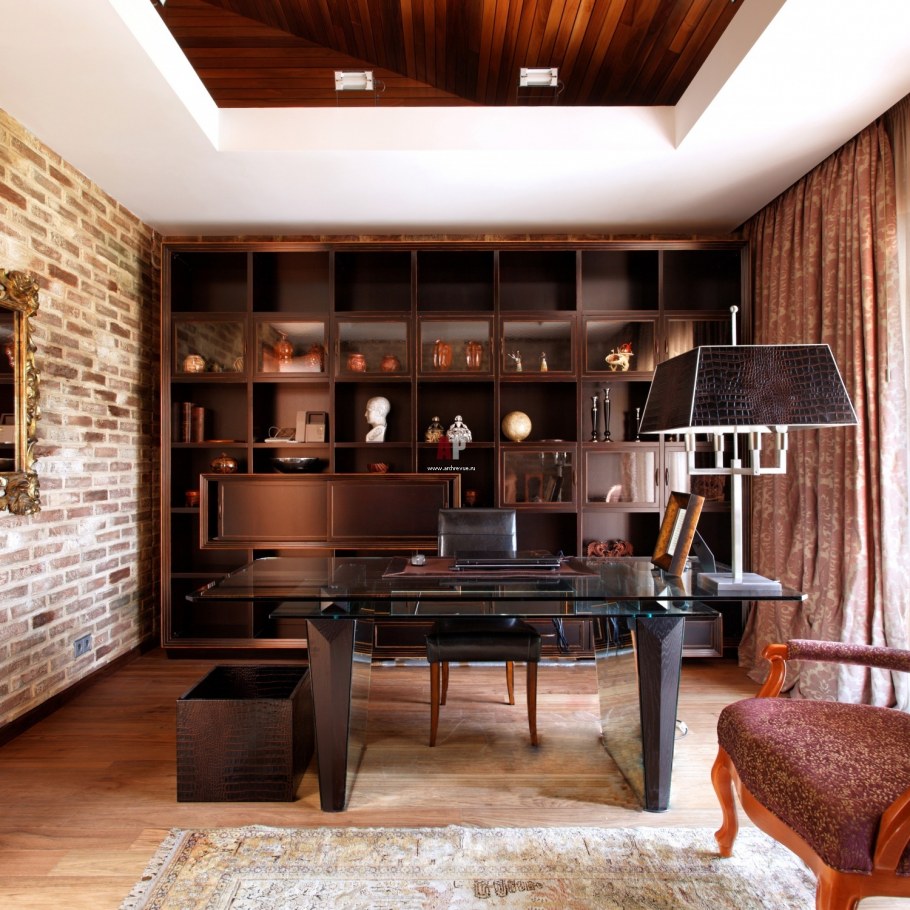 Интерьер кабинета руководителя в стиле лофт