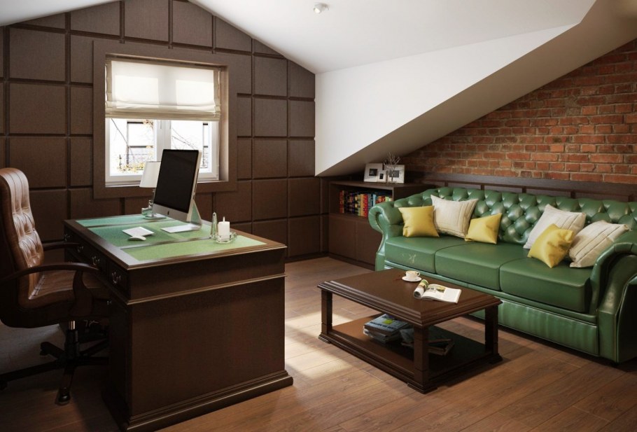 Кабинет руководителя в стиле лофт