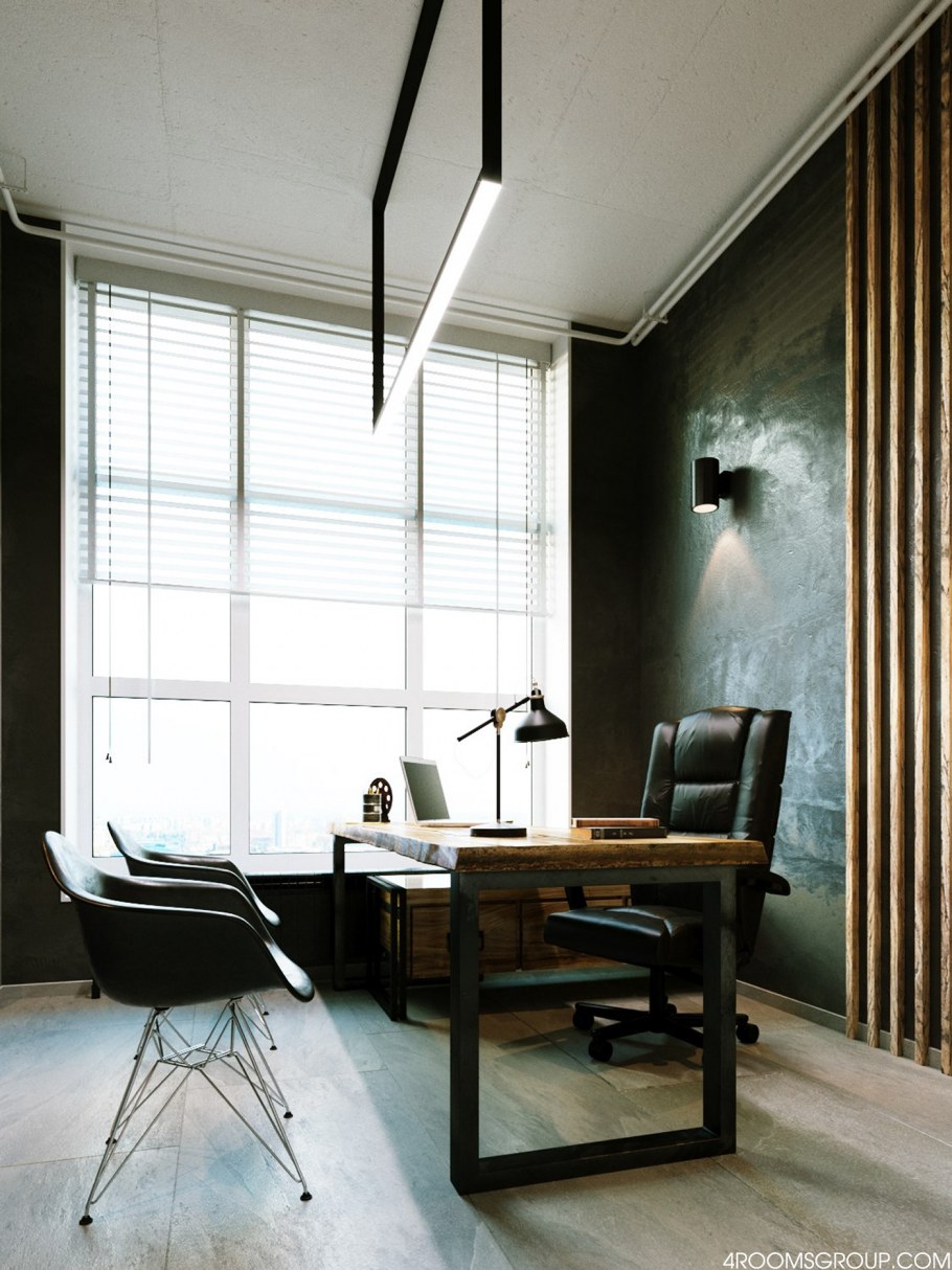 Рабочее место в стиле лофт