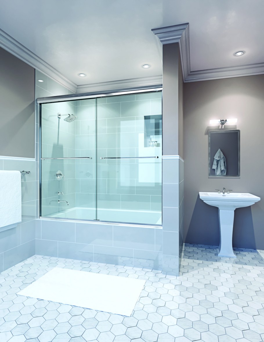 Ванная и душевая в одной комнате