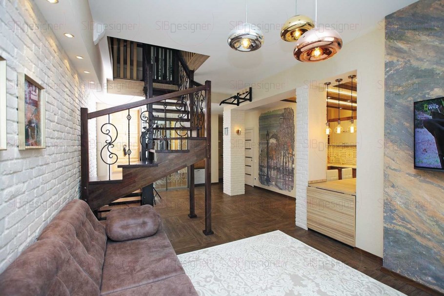 Кухня-гостиная в частном доме