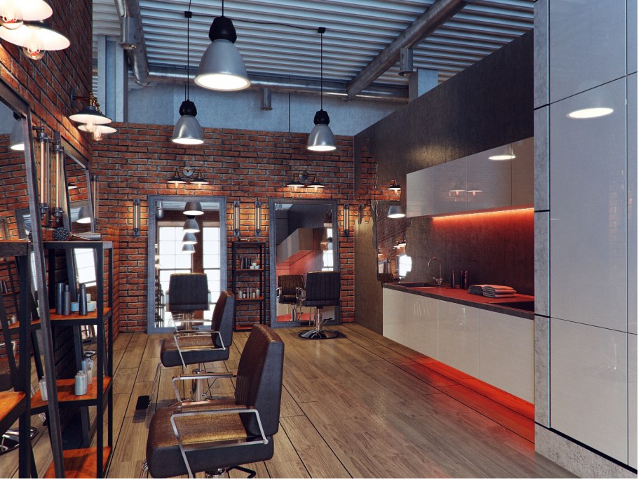 Маникюрный салон в стиле лофт