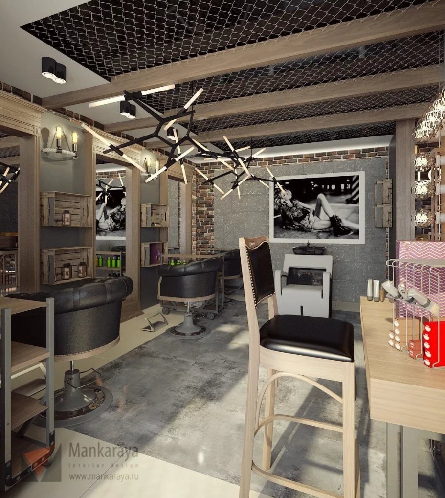 Салон в стиле лофт