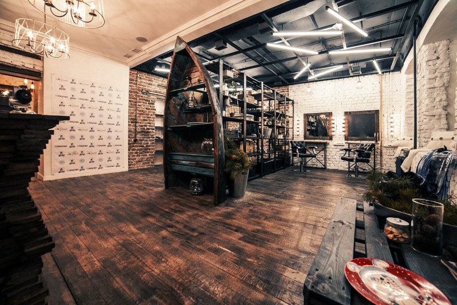 Комната в стиле барбершоп