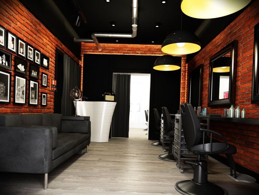 Салон красоты в серых тонах