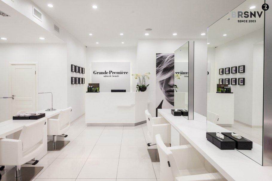 Парикмахерская в черном стиле