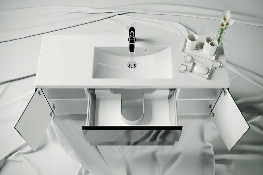 Тумба для ванной с раковиной Ethos 120 d