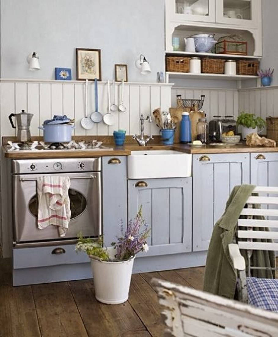 Кухня в стиле Прованс в хрущевке 6 кв м