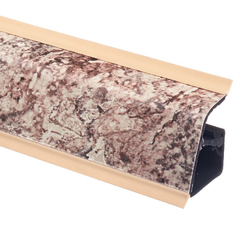 Плинтус алюминиевый Квадро белый