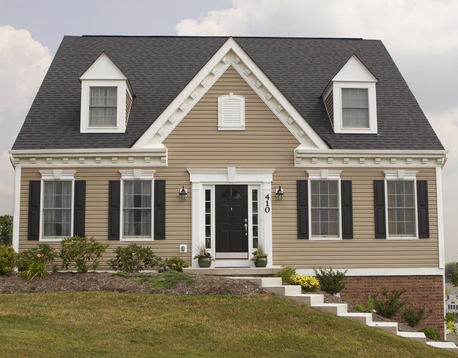 Оштукатуренный дом