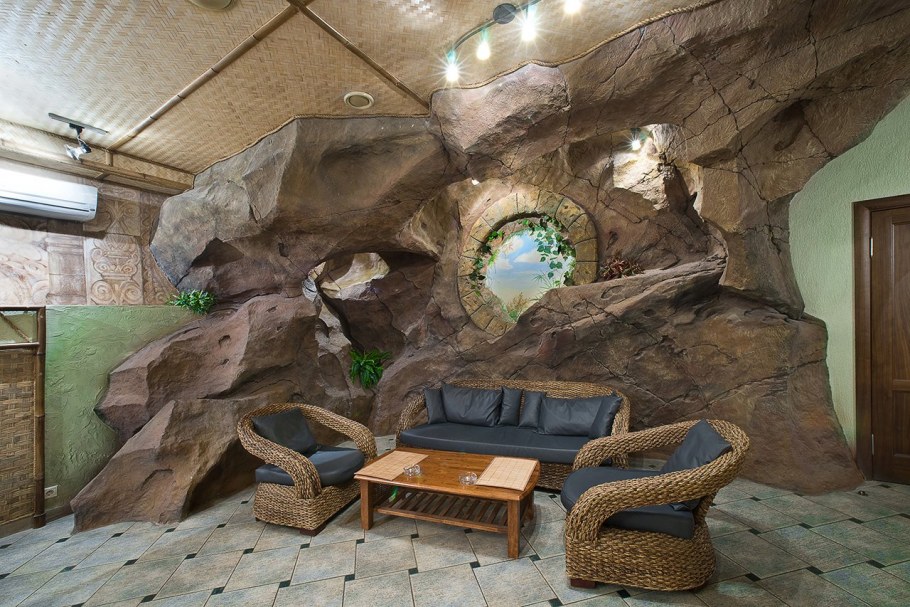 Пенек из цемента