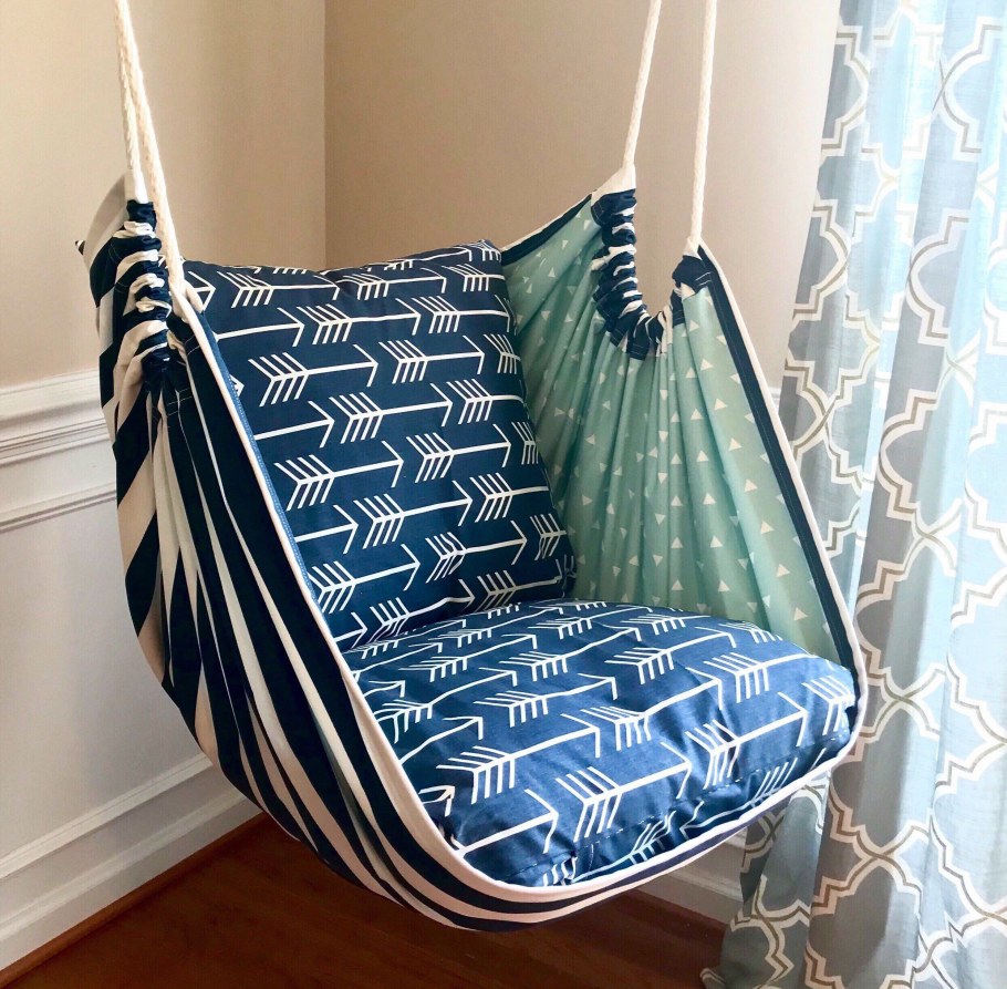 Подвесное кресло гамак из ткани