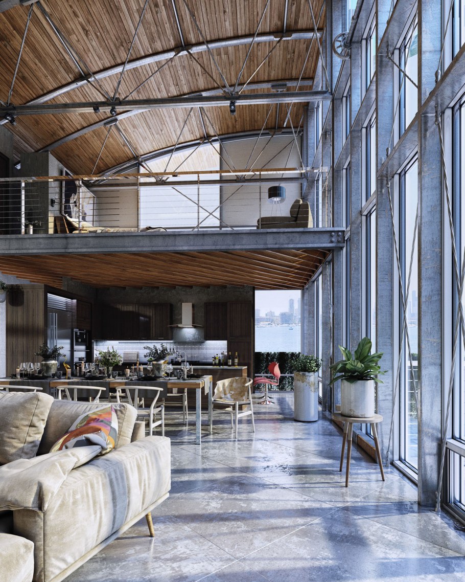 Индустриальный стиль в архитектуре