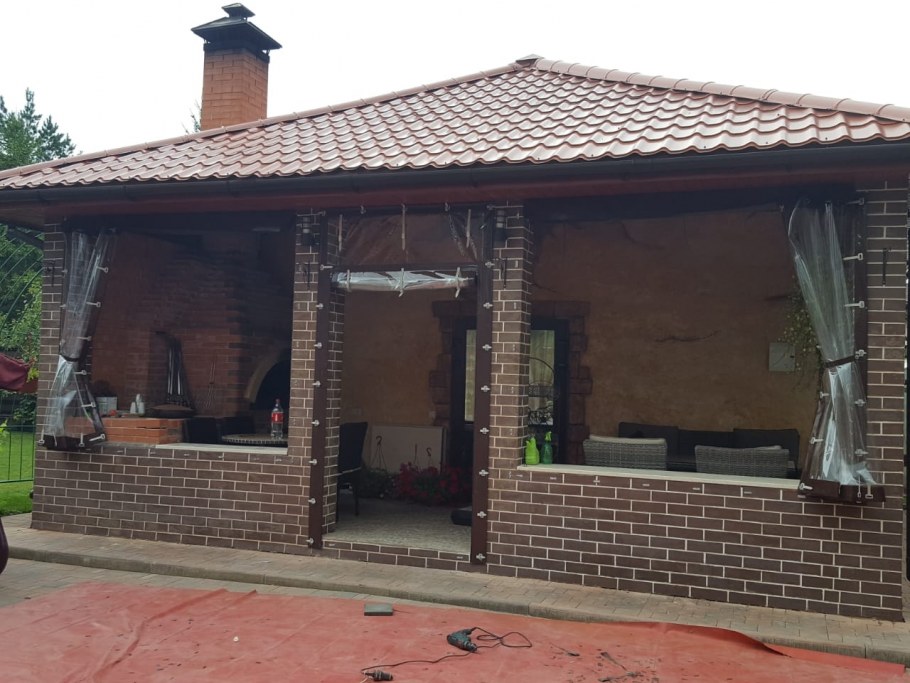 Веранда из кирпича