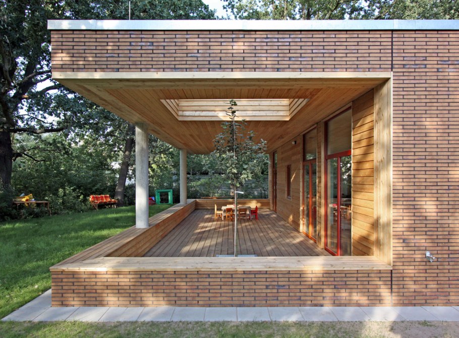 Пристрой веранды к кирпичному дому