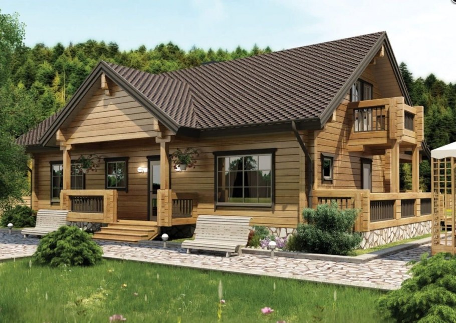 Плоская крыша над террасой