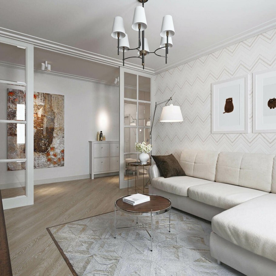 Светлый интерьер квартиры