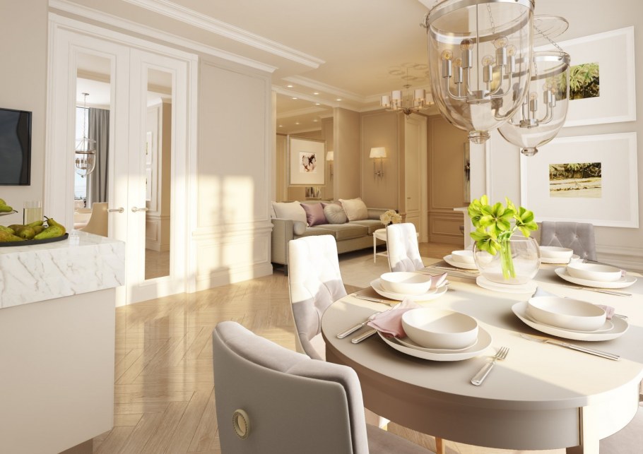 Интерьер в светлых тонах