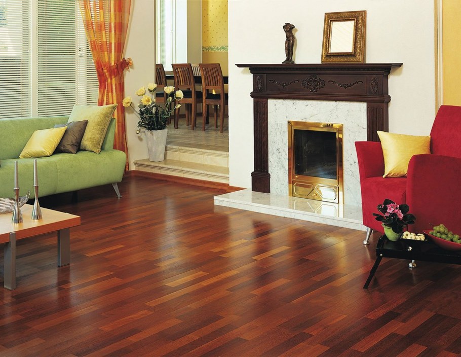 Паркет и камин