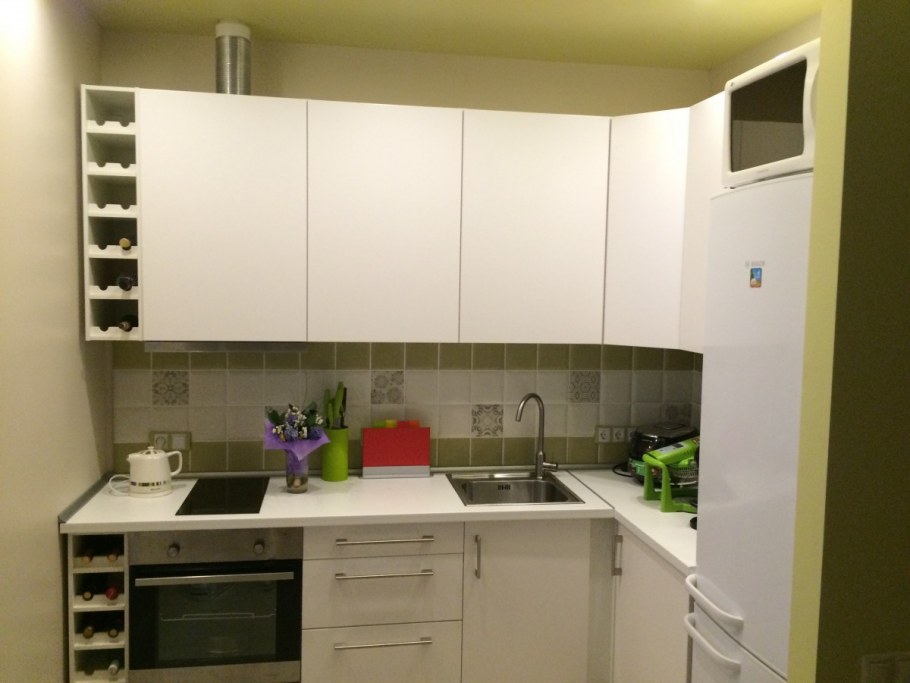 Кухня икеа в интерьере маленькой кухни реальные