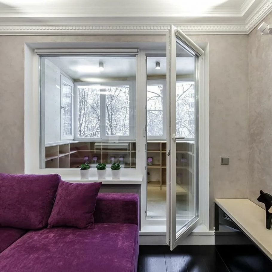 Красивые комнаты с балконом