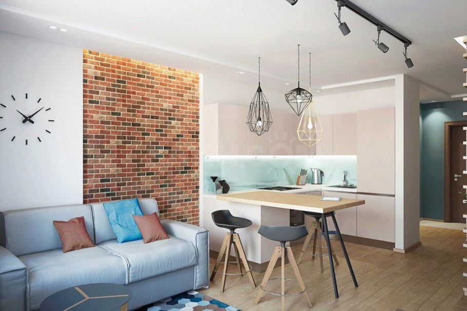 Интерьер квартиры студии