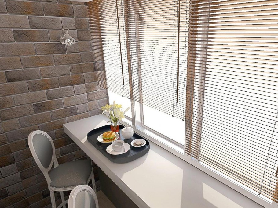 Интерьер балкона