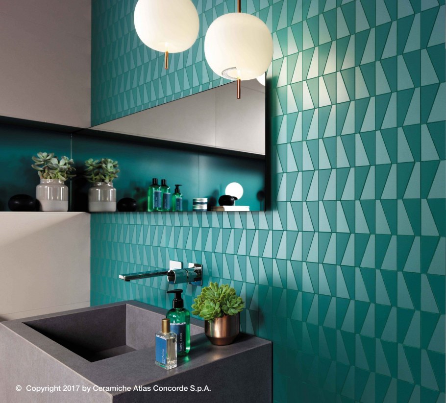 Изумрудная плитка для кухни