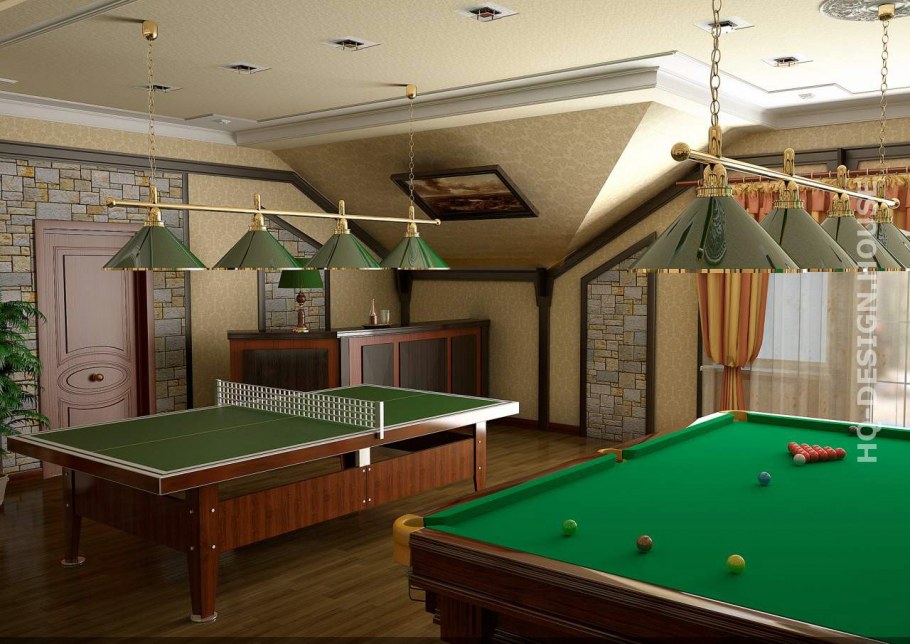 Бильярдная интерьер