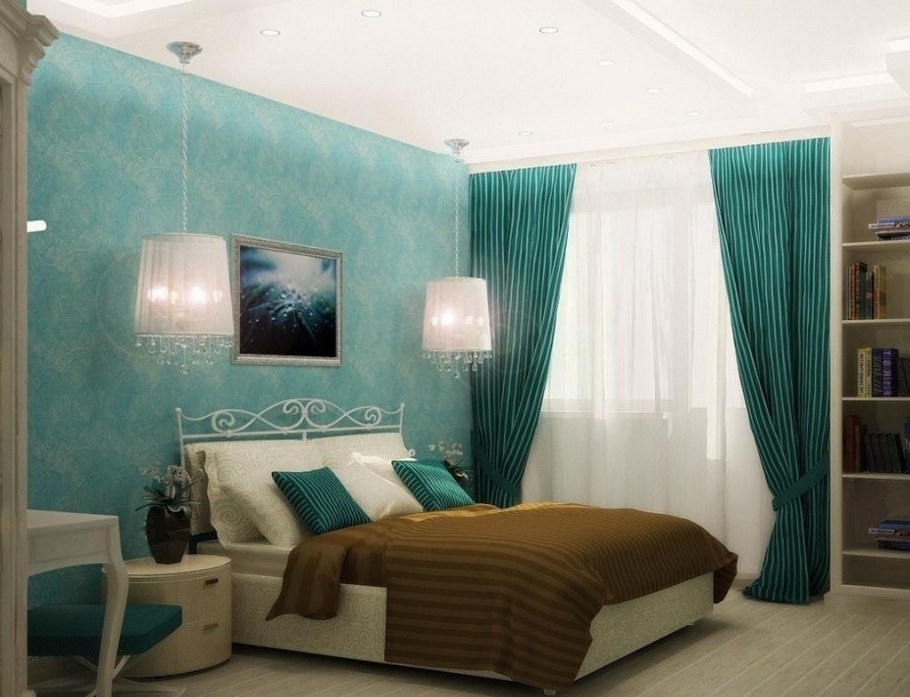 Цветовая палитра для интерьера бирюзовый