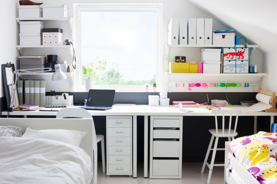 Стол у окна для двоих детей икеа