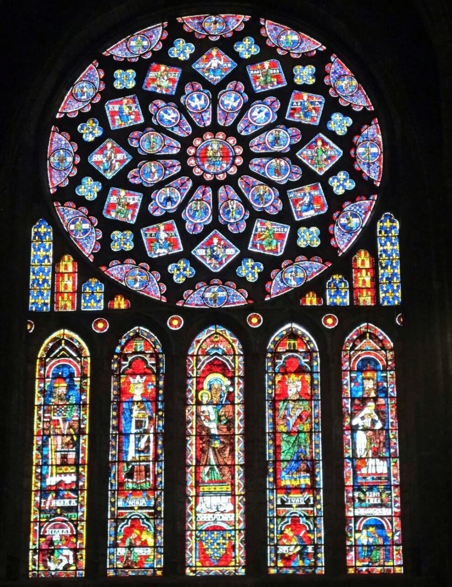 Окно роза в сент Шапель