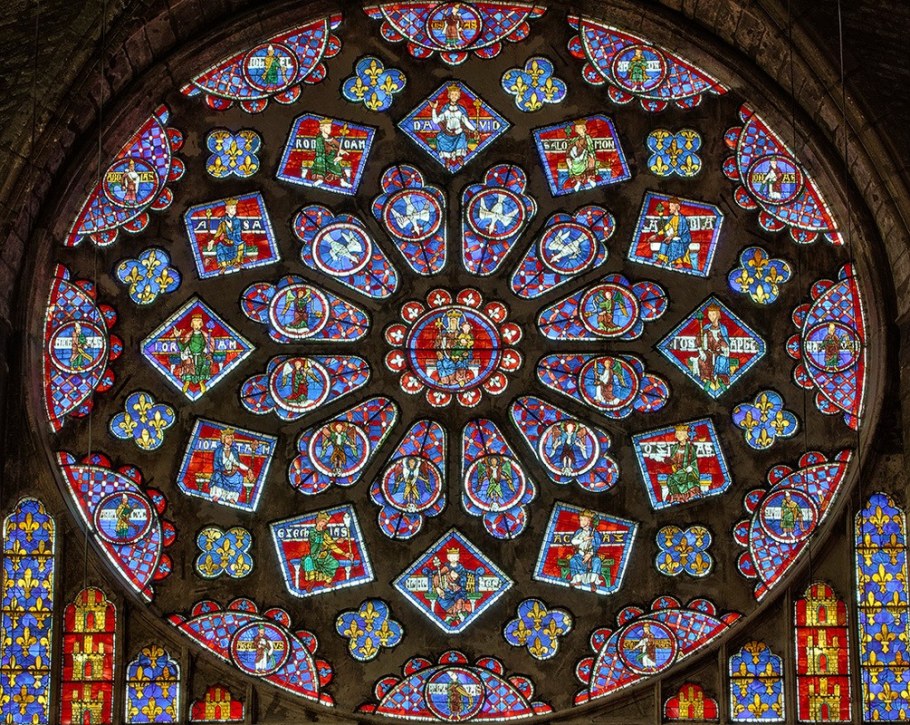 Реймский собор Франция витражи