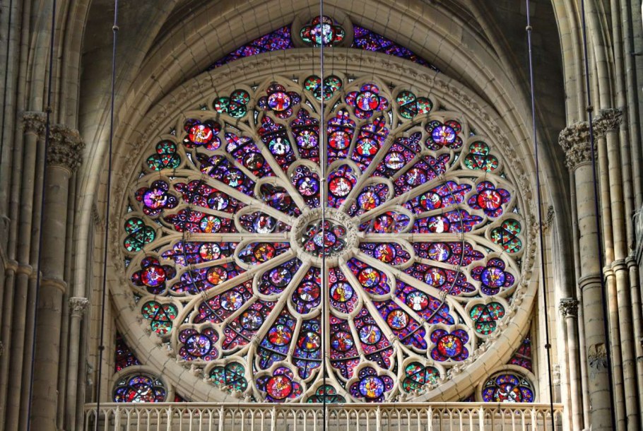 Реймсский собор витражи