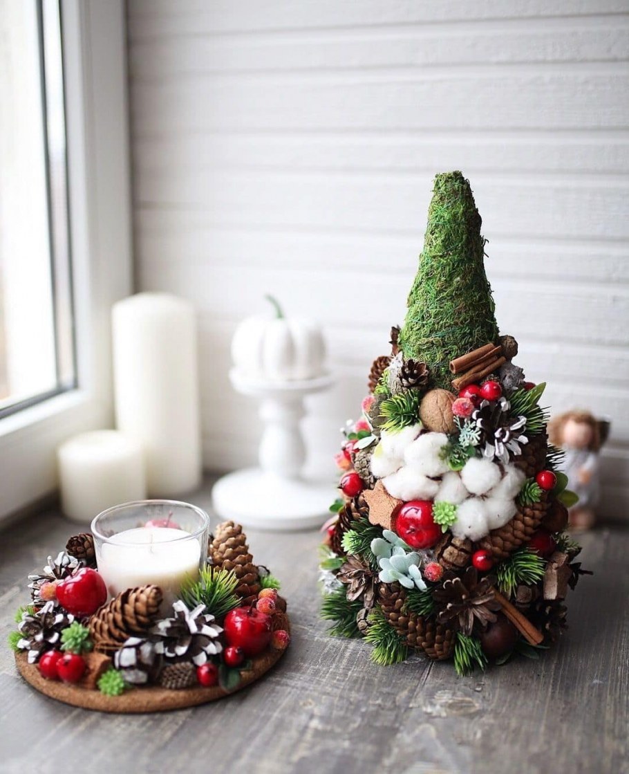 Новогодние интерьерные композиции
