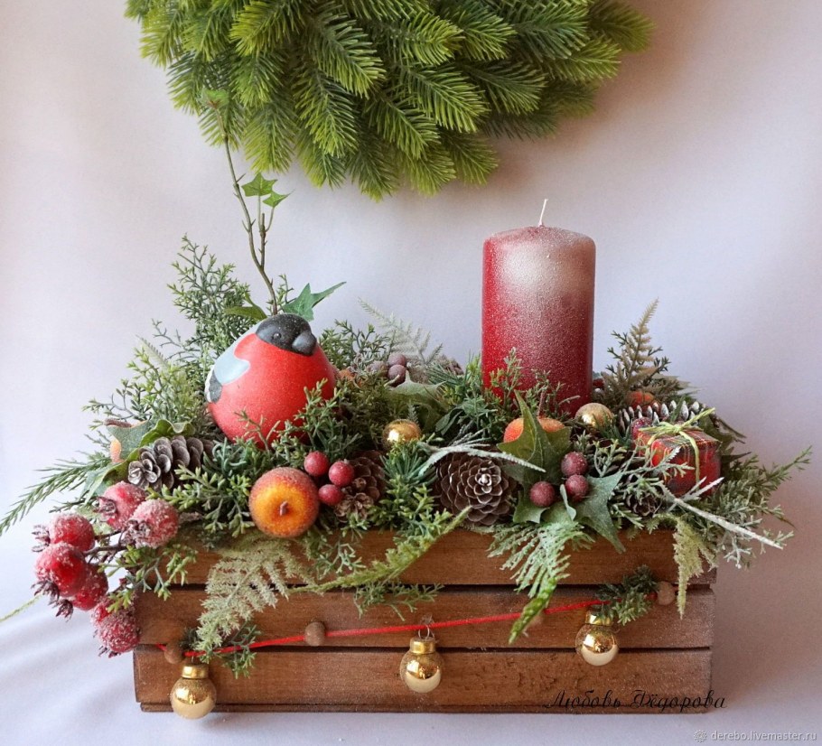 Композиции с еловыми ветками