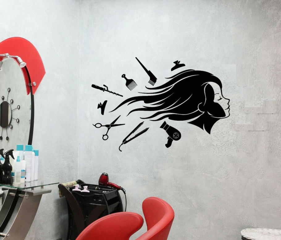 Декор стен в салоне красоты своими