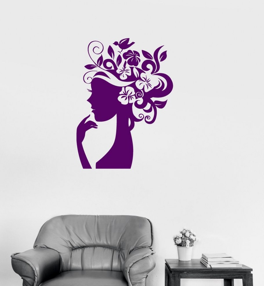 Интерьерные наклейки в салон красоты