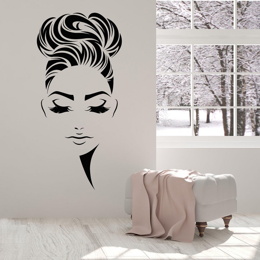 Наклейки для парикмахерской на стену