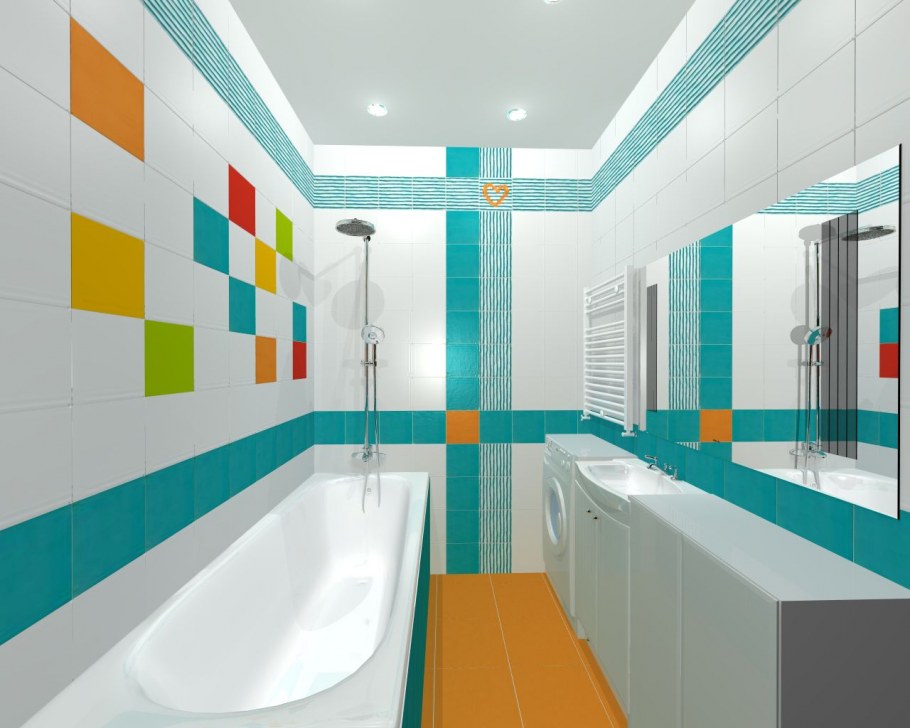 Яркая плитка