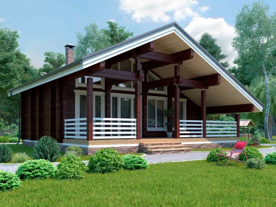 Баня из клееного бруса 100 м2