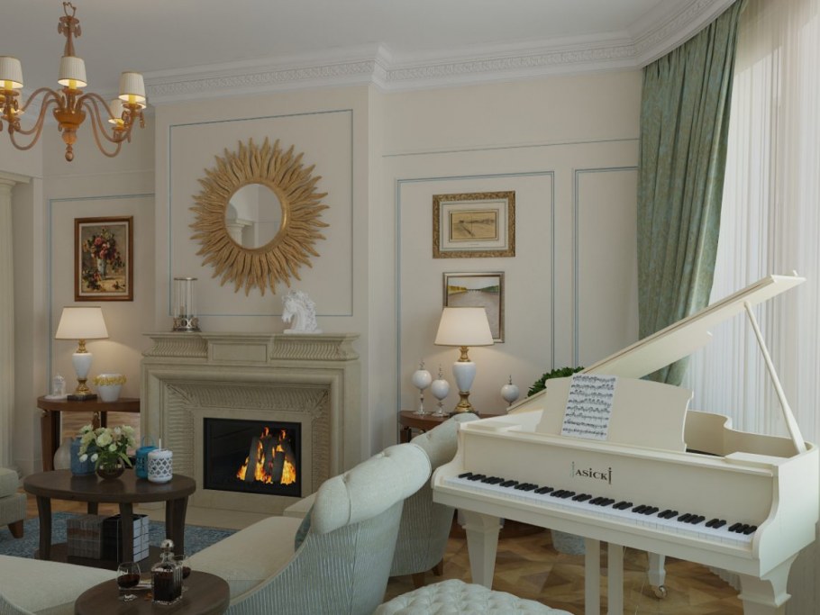 Пианино в интерьере маленькой комнаты