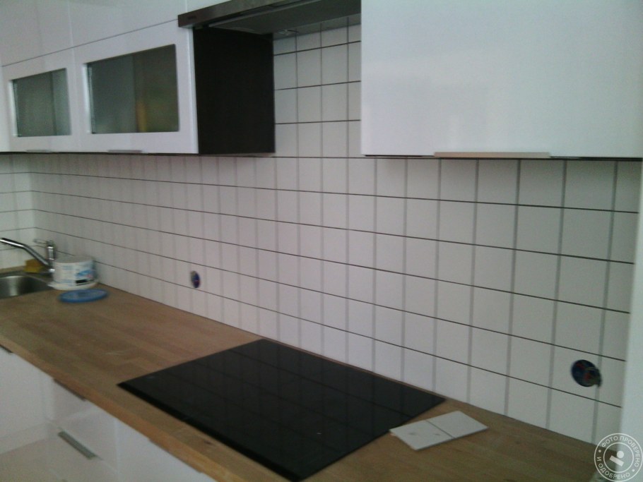 Фартук на столешницу без плинтуса